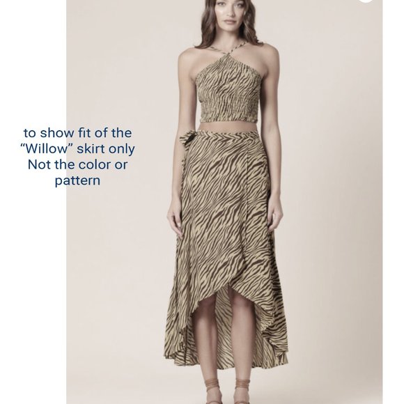 NWT Lusana Willow rap Skirt Pink Marble Eve Pattern Size S - Picture 7 of 7